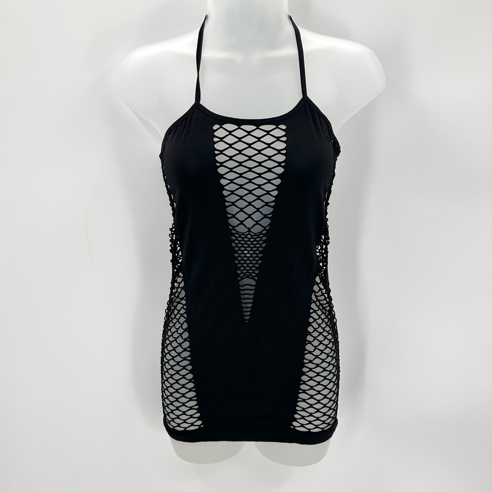 Lingerie Chemise Halter Fishnet Women’s Sexy Bodycon Stretch Babydoll Nightie